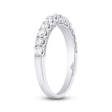 0.72ct 14k White Gold Diamond Lady's Band