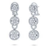 2.50ct 14k White Gold Diamond Earring
