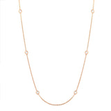 0.77ct 14k Yellow Gold 18" Diamonds By The Yard Chain