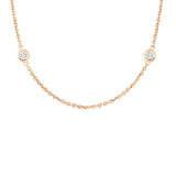 0.77ct 14k Yellow Gold 18" Diamonds By The Yard Chain