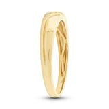 0.04ct 14k Yellow Gold Diamond Men's Band Size 5.5