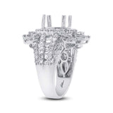 2.48ct 18k White Gold Diamond Semi-mount Ring
