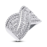 1.89ct 14k White Gold Diamond Lady's Ring