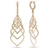 1.31ct 14k Rose Gold Diamond Earring