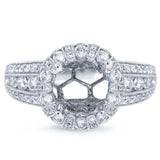 1.80ct 18k White Gold Diamond Semi-mount Ring