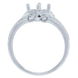 0.26ct 14k White Gold Diamond Semi-mount Ring
