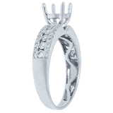 0.48ct 14k White Gold Diamond Semi-mount Ring