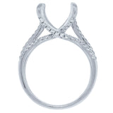 0.45ct 18k White Gold Diamond Semi-mount Ring