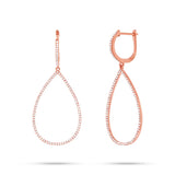 0.52ct 14k Rose Gold Diamond Earring