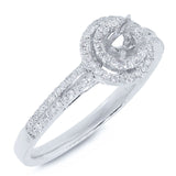 0.27ct 14k White Gold Diamond Semi-mount Ring
