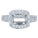 0.42ct 14k White Gold Diamond Semi-mount Ring
