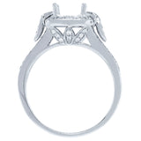 0.42ct 14k White Gold Diamond Semi-mount Ring