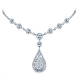 2.92ct 14k White Gold Diamond Necklace