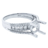0.60ct 18k White Gold Diamond Semi-mount Ring