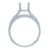 0.60ct 18k White Gold Diamond Semi-mount Ring