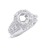 1.65ct 18k White Gold Diamond Semi-mount Ring