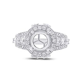 1.65ct 18k White Gold Diamond Semi-mount Ring