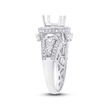 1.65ct 18k White Gold Diamond Semi-mount Ring