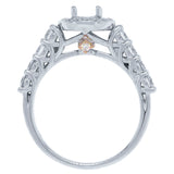 0.86ct 14k Two-tone Rose Gold Diamond Semi-mount Ring