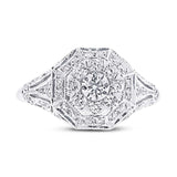 0.99ct 14k White Gold Diamond Lady's Ring