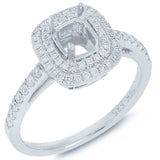 0.35ct 14k White Gold Diamond Semi-mount Ring