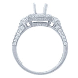 0.80ct 18k White Gold Diamond Semi-mount Ring