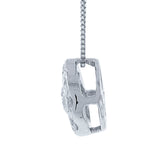 0.50ct 14k White Gold Diamond Cluster Pendant