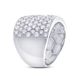 3.75ct 14k White Gold Diamond Pave Lady's Ring