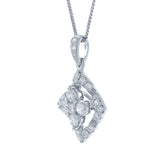 0.55ct 14k White Gold Diamond Pendant