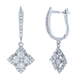 0.85ct 14k White Gold Diamond Earring