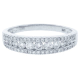 0.60ct 14k White Gold Diamond Lady's Band