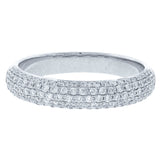 0.65ct 14k White Gold Diamond Lady's Pave Band