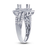 1.10ct 18k White Gold Diamond Semi-mount Ring