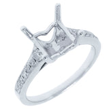 0.29ct 18k White Gold Diamond Semi-mount Ring