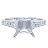 0.29ct 18k White Gold Diamond Semi-mount Ring