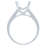 0.29ct 18k White Gold Diamond Semi-mount Ring