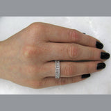 0.74ct 14k White Gold Diamond Lady's Band