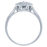 0.31ct 14k White Gold Diamond Heart Ring