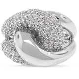 1.56ct 14k White Gold Diamond Link Ring