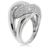1.56ct 14k White Gold Diamond Link Ring