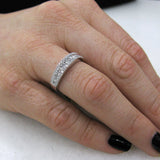 0.65ct 14k White Gold Diamond Lady's Band