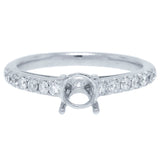 0.30ct 14k White Gold Diamond Semi-mount Ring