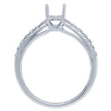 0.30ct 14k White Gold Diamond Semi-mount Ring