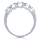 1.08ct 14k White Gold Diamond Lady's 5 Stone Ring