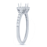 0.37ct 14k White Gold Diamond Semi-mount Ring