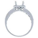 0.52ct 14k White Gold Diamond Semi-mount Ring