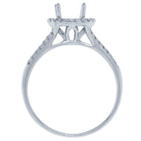 0.30ct 14k White Gold Diamond Semi-mount Ring