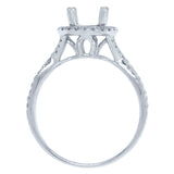 0.36ct 14k White Gold Diamond Semi-mount Ring