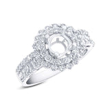 1.00ct 18k White Gold Diamond Semi-Mount Ring