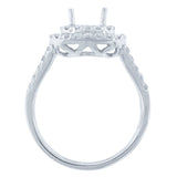 0.90ct 14k White Gold Diamond Semi-mount Ring